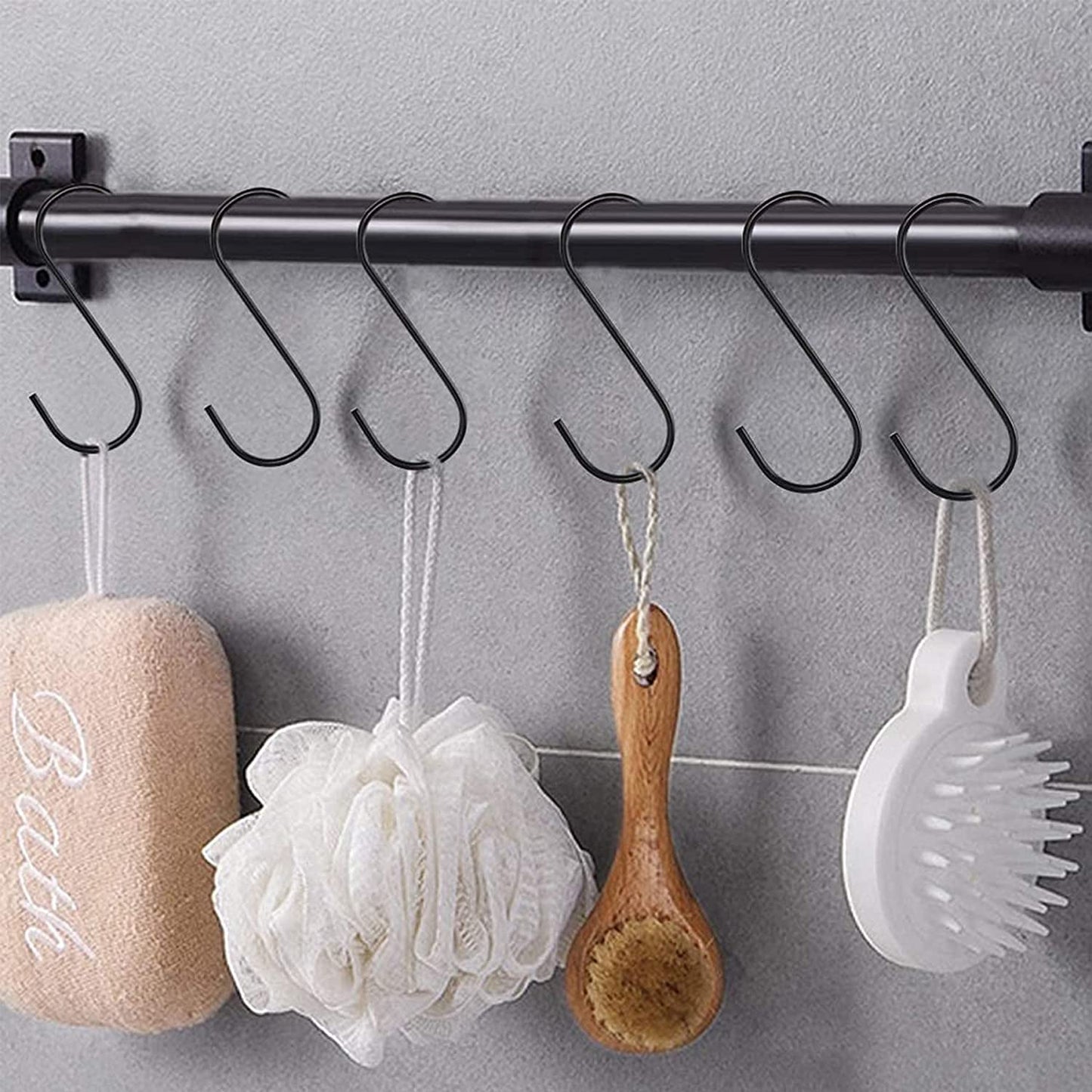 10 Pack 3.5 Inch Heavy Duty S Hooks for Plants, Outdoor, Light, Cup, Large Hangers - Black - Love All Things Home