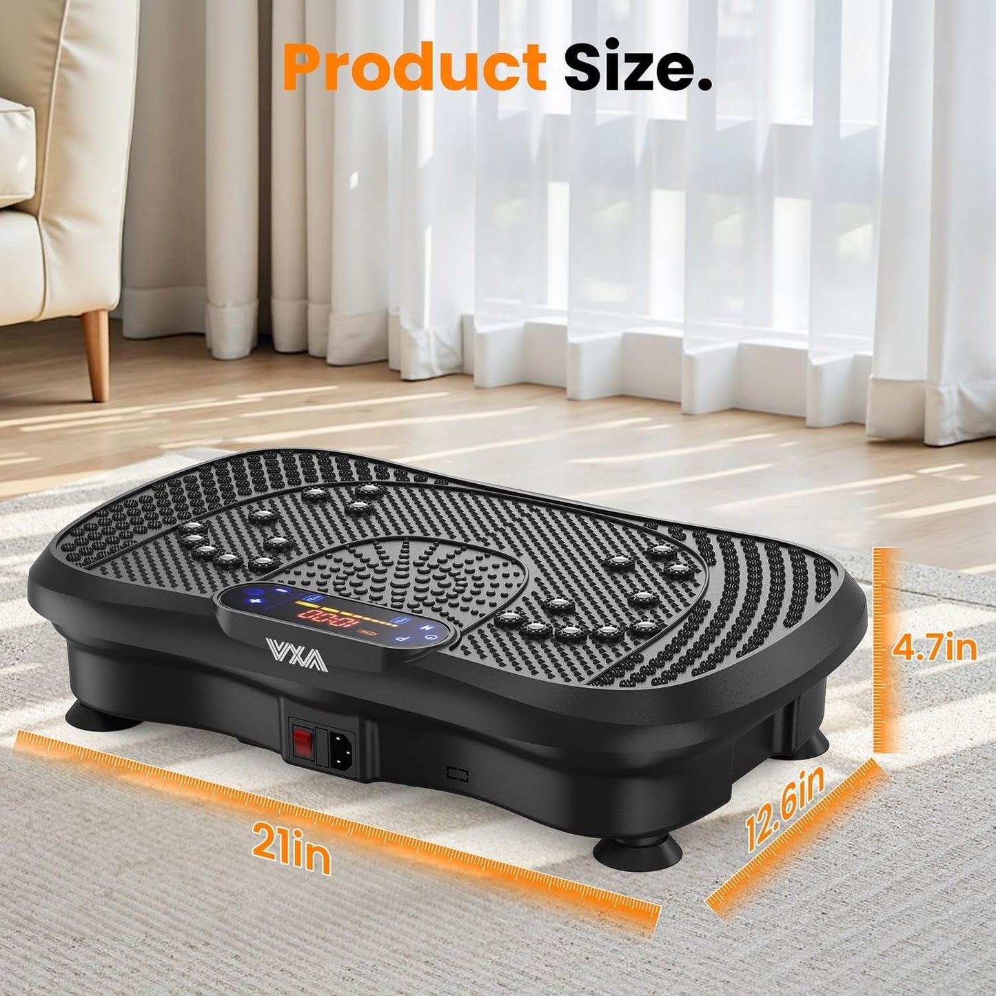 AXV Vibration Plate Fitness Platform Vibrating Full Body Shaker Workout Vibrate Stand Shake Board