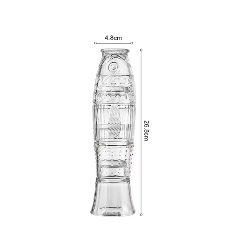 Green Cactus Glass Mug Set Stackable Cup Set Water Cups Afternoon Teacup Fruit Teacup Drinkware Glass Set Drink Cup Juice Cups - Love All Things Home