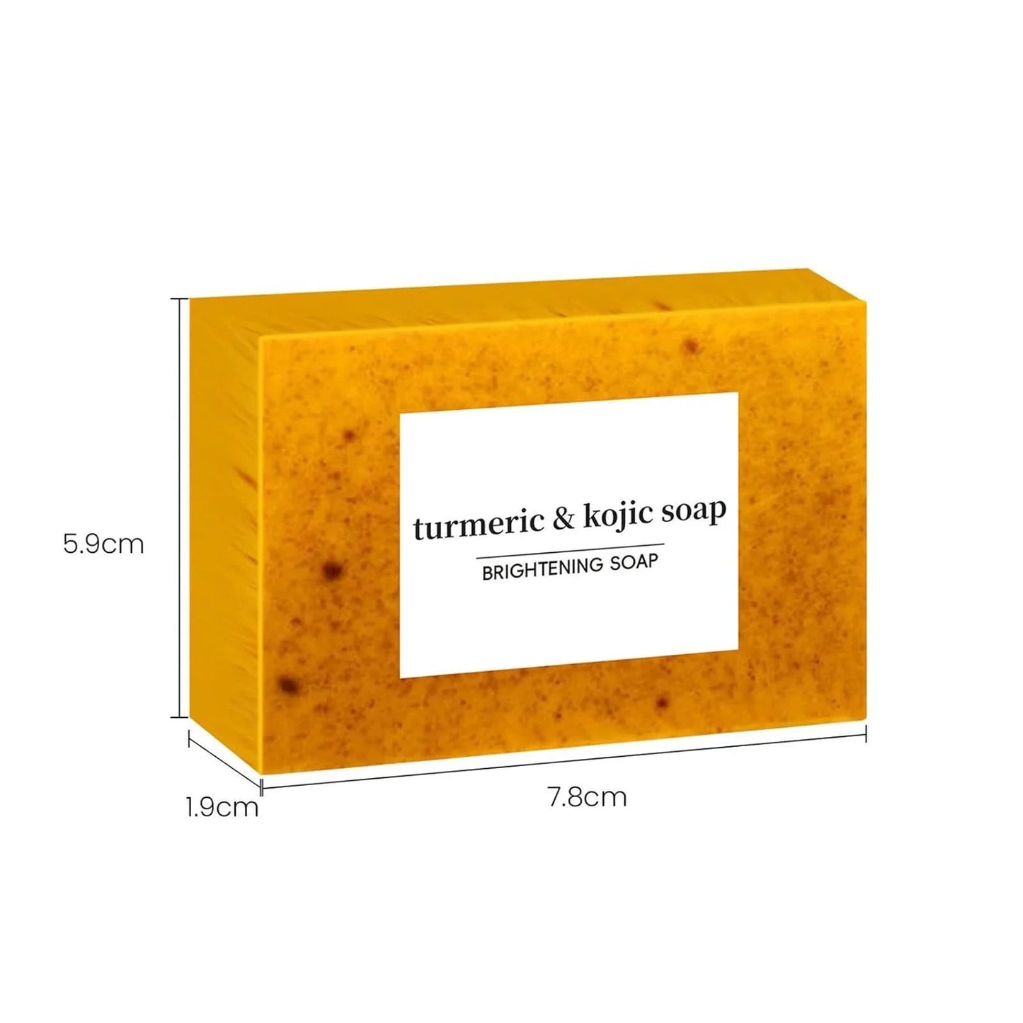 3PCS Turmeric Soap Bar, Organic Turmeric Soap for Dark Spots & Acne, Deep Cleansing Turmeric Soap