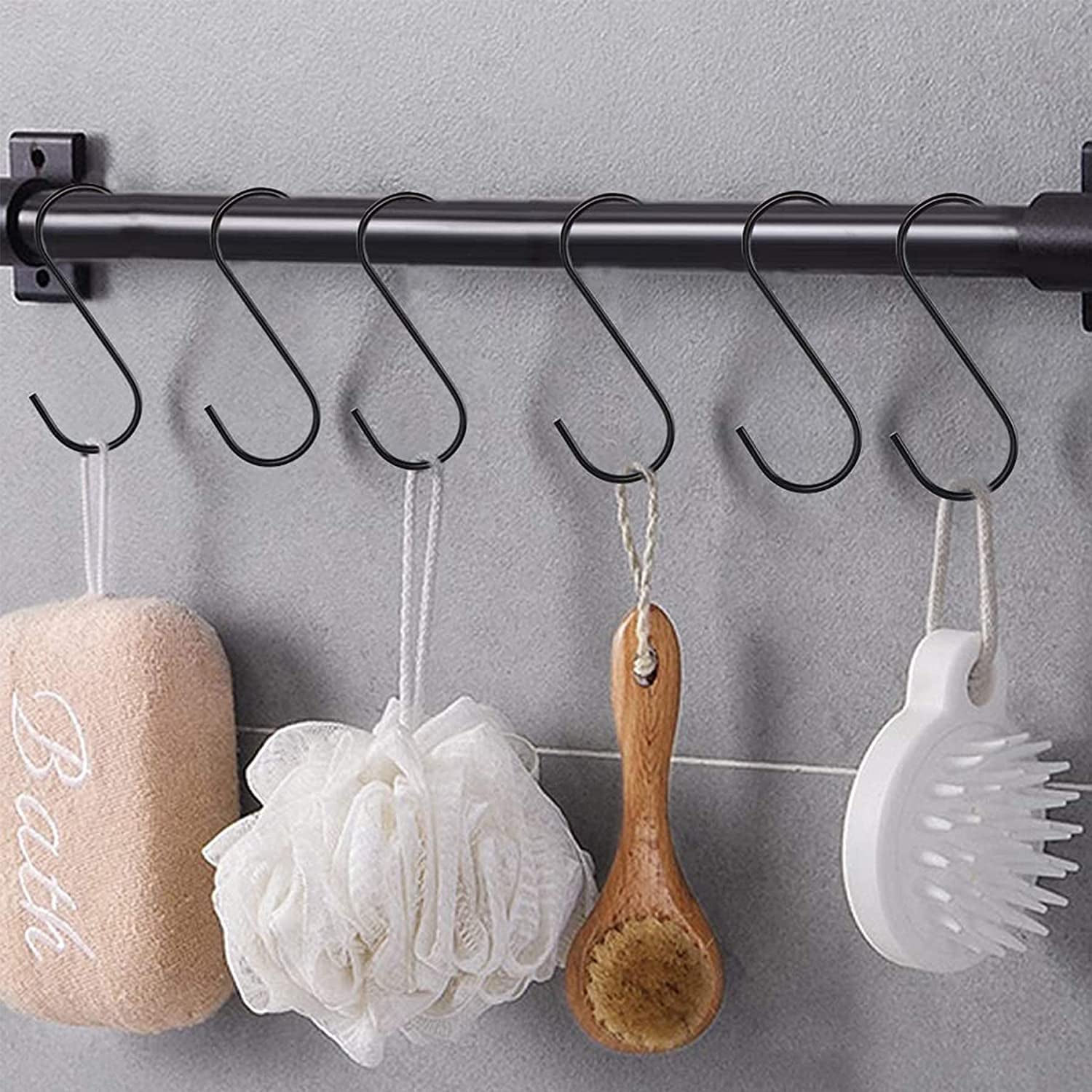 10 Pack 3.5 Inch Heavy Duty S Hooks for Plants, Outdoor, Light, Cup, Large Hangers - Black - Love All Things Home