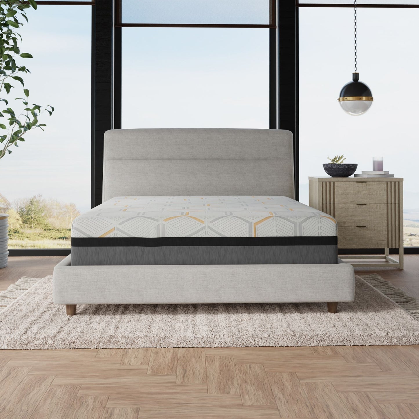 14" Hybrid Copper Gel Cooling Memory Foam Mattress with Edge Support and Air Ridge Foam Twin Long - Love All Things Home