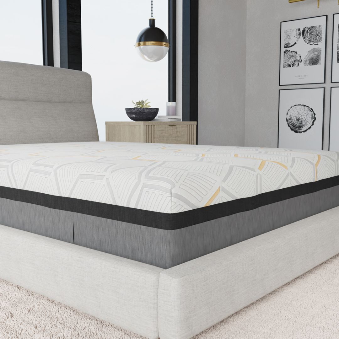 14" Hybrid Copper Gel Cooling Memory Foam Mattress with Edge Support and Air Ridge Foam Twin Long - Love All Things Home