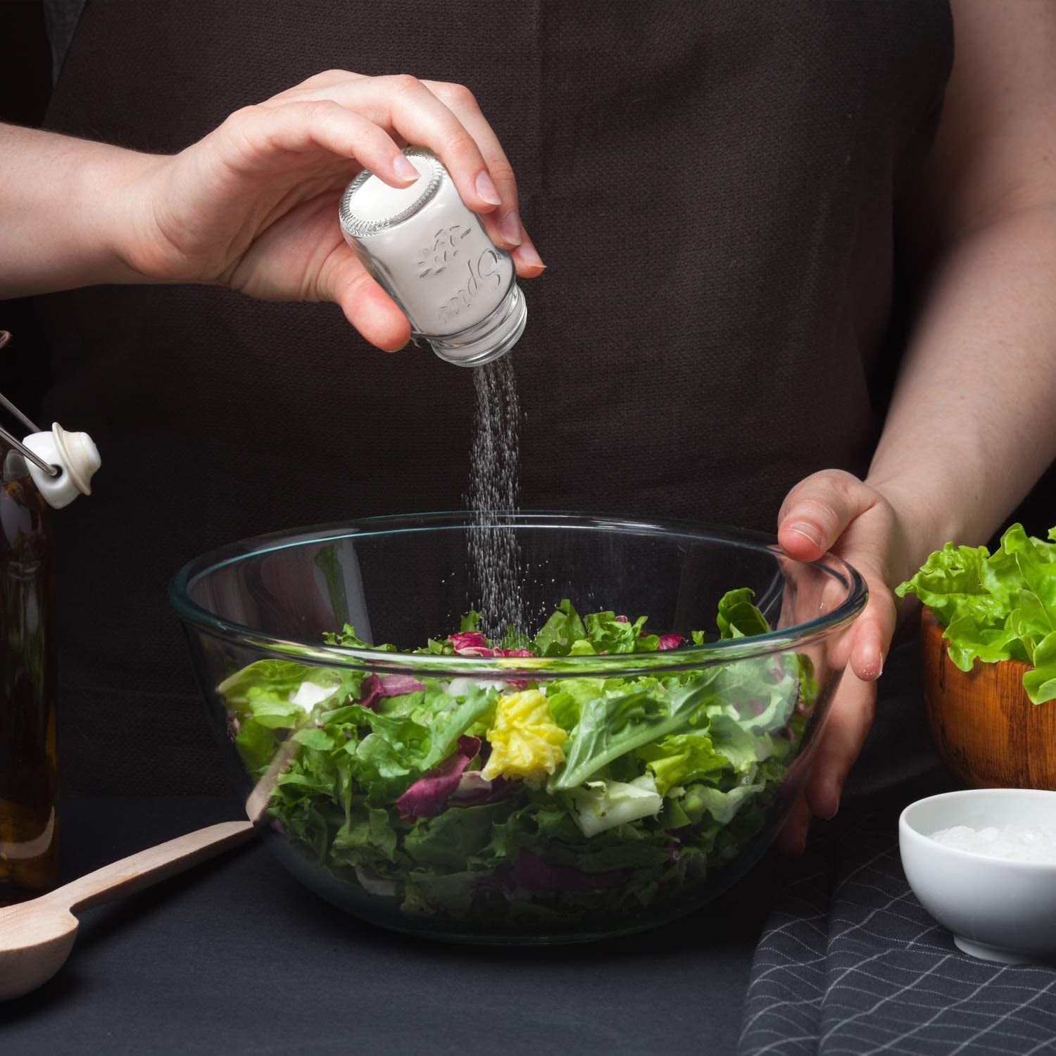 14 Pcs Glass Mason Spice Jars with Spice Labels - 4Oz Empty Spice Bottles - Shaker Lids and Airtight Metal Caps - Chalk Marker and Collapsible Funnel Included - for Herbs & Spices, Jelly, DIY & Crafts - Love All Things Home