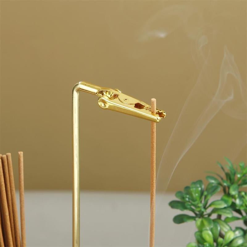 2 in 1 Incense & Candle Holder Natural Wood Base Aromatherapy Diffuser & Removable Glass