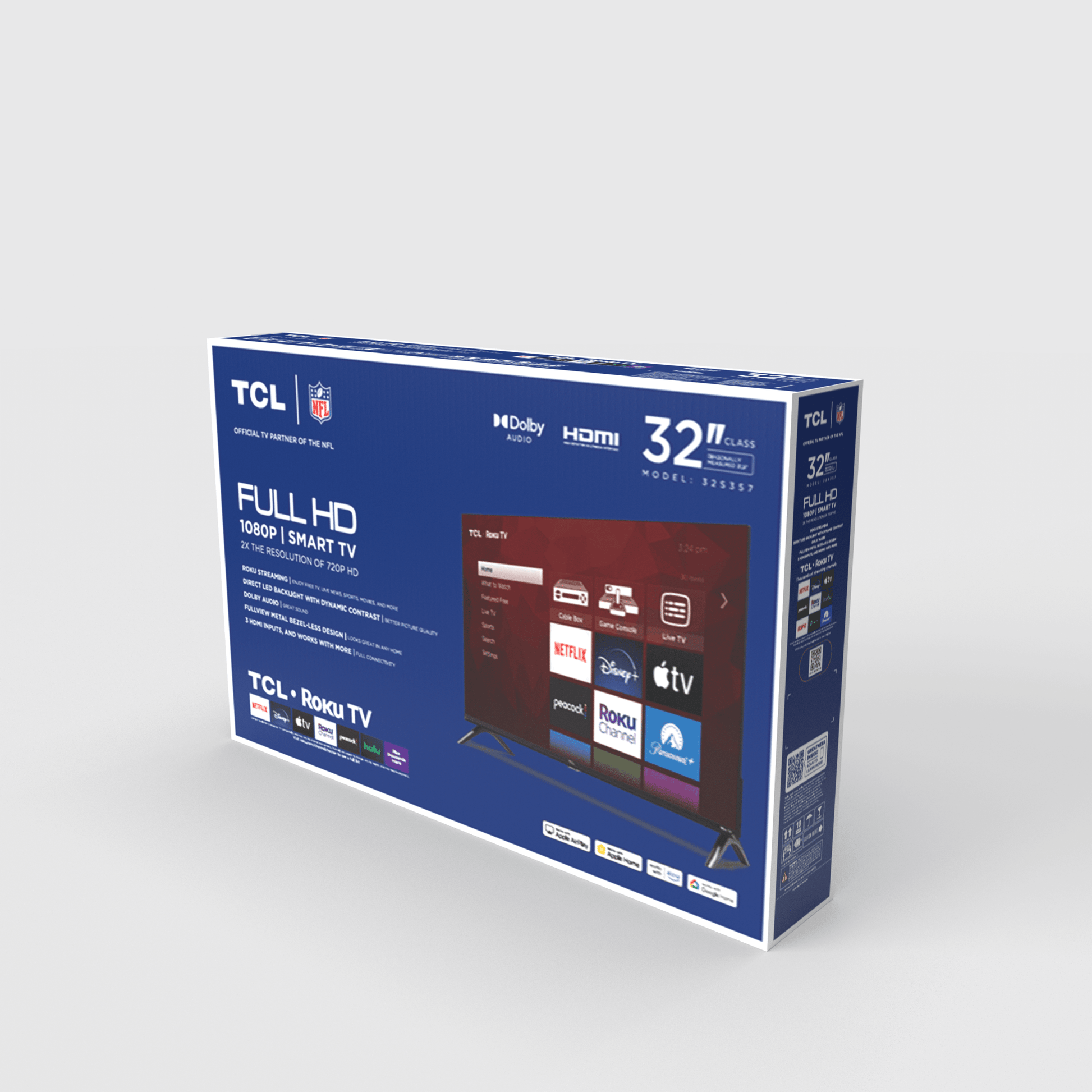 32” Class S3 (32S357) Full HD 1080P LED Smart TV with Roku TV - Love All Things Home