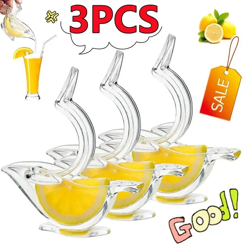 3/2/1PC Kitchen Press Squeeze Fruit Mini Manual Juicer Transparent Juicer - Love All Things Home