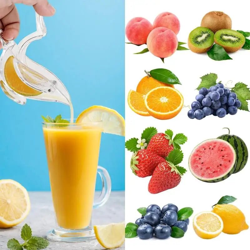 3/2/1PC Kitchen Press Squeeze Fruit Mini Manual Juicer Transparent Juicer - Love All Things Home