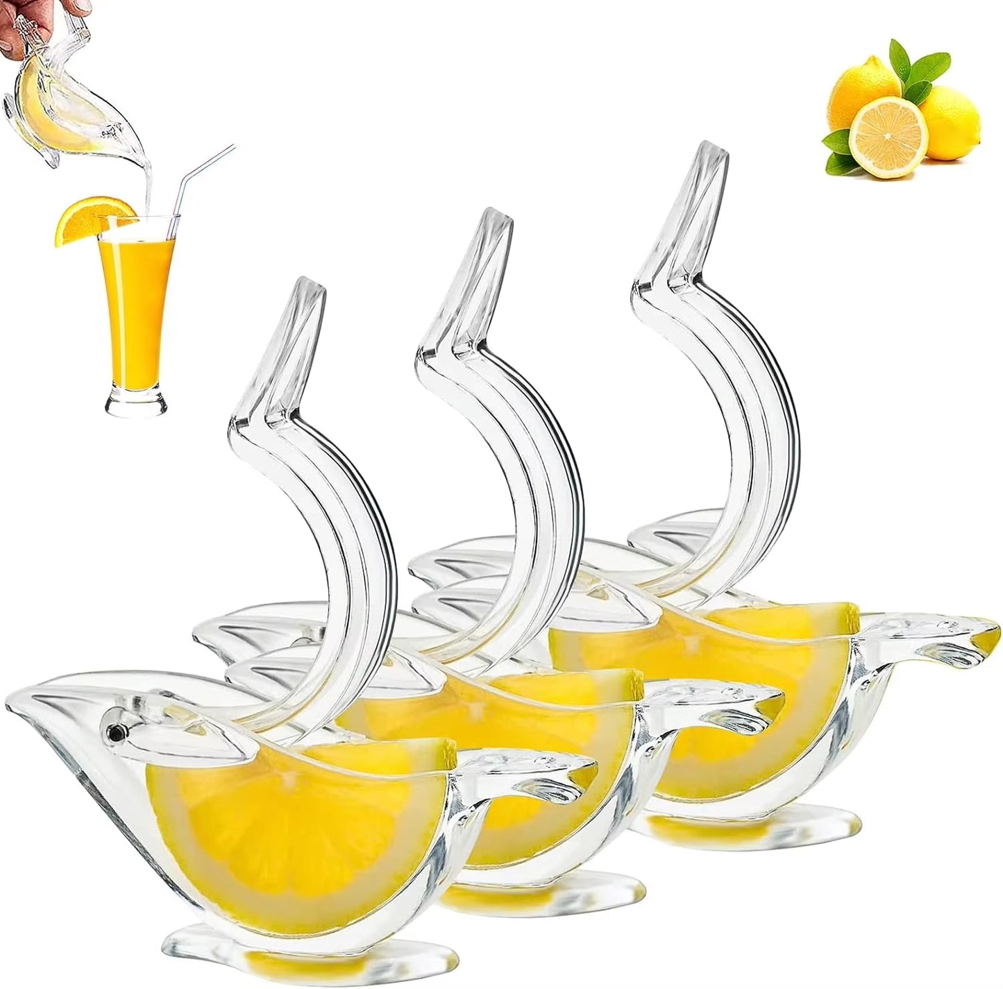 3/2/1PC Kitchen Press Squeeze Fruit Mini Manual Juicer Transparent Juicer - Love All Things Home