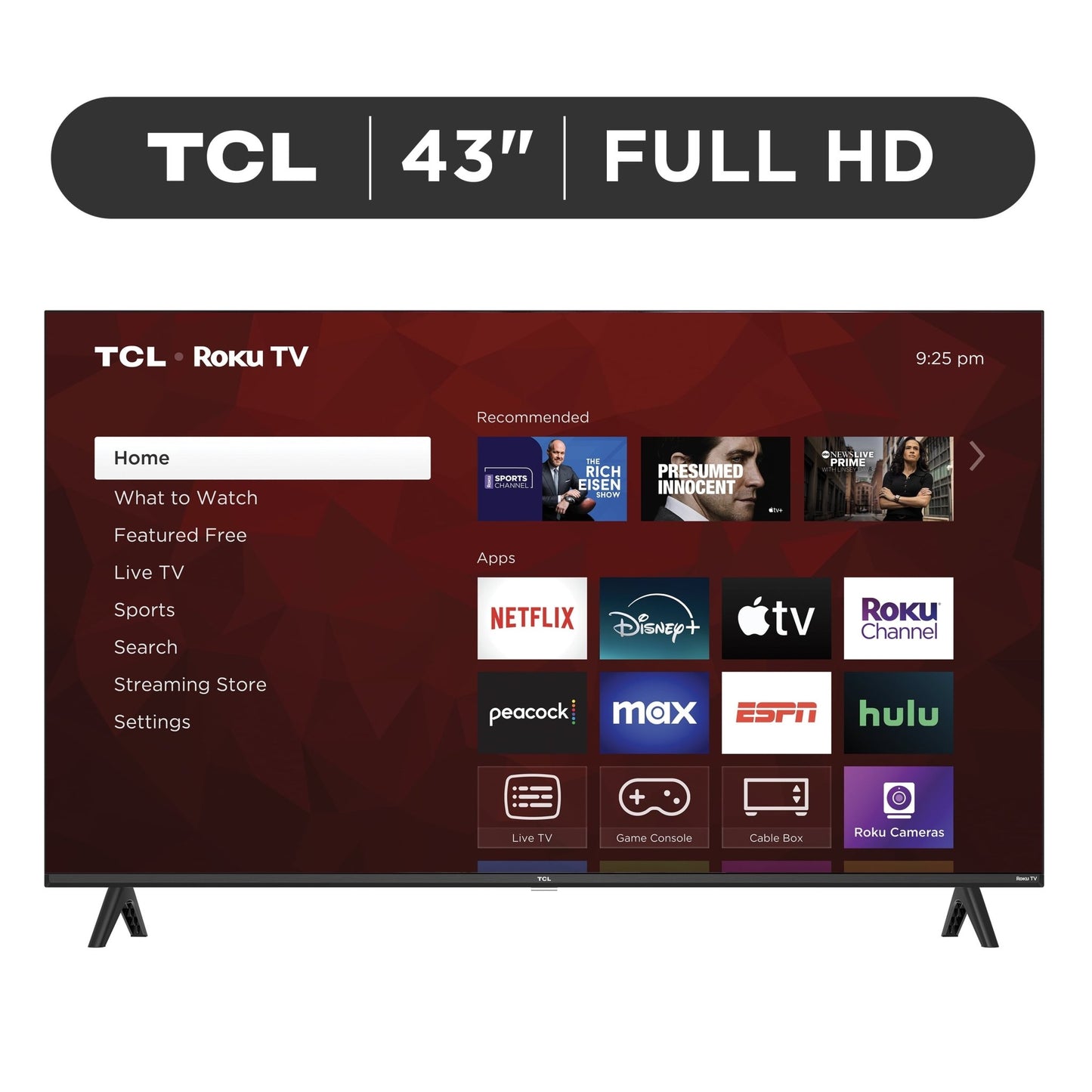43" Class S3 (43S310R) 1080P FHD LED Smart TV with Roku TV (New) - Love All Things Home