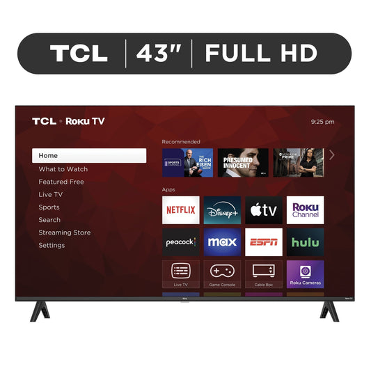 43" Class S3 (43S310R) 1080P FHD LED Smart TV with Roku TV (New) - Love All Things Home