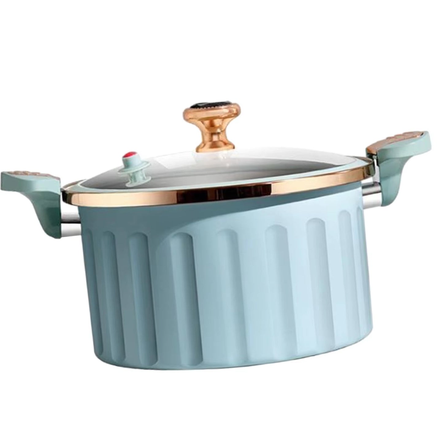 8L Enamel Micro Pressure Pot Korean Vacuum Non Stick Soup Pot Non Stick Soup Pot Multifunctional Double Ear Stewing Boiling Pot - Love All Things Home