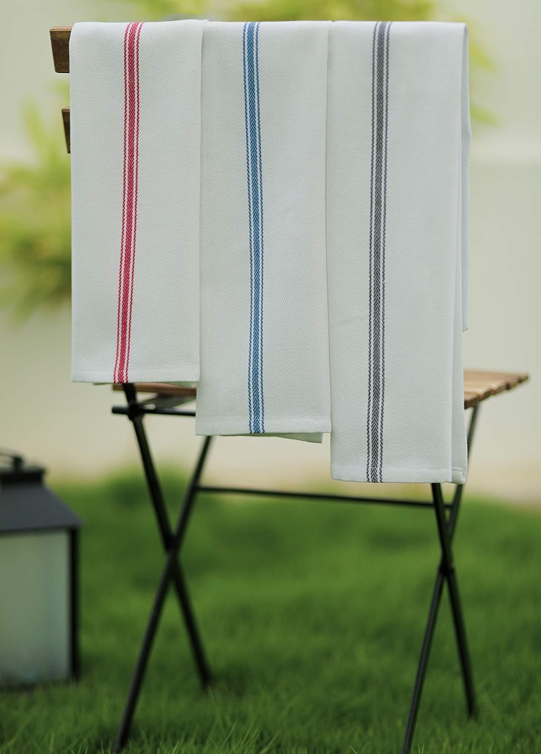 AMOUR INFINI Cotton Kitchen Towels Set of 12 - Highly Absorbent, Super Soft Tea Towel with Hanging Loops - Extra Large Quick Dry Commercial Restaurant Towel (16X28 Inch - Multicolor) - Love All Things Home