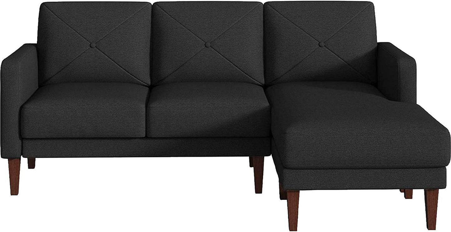 Belffin Convertible Sectional L Shaped Sofa with Chaise - Dark Grey - Love All Things Home