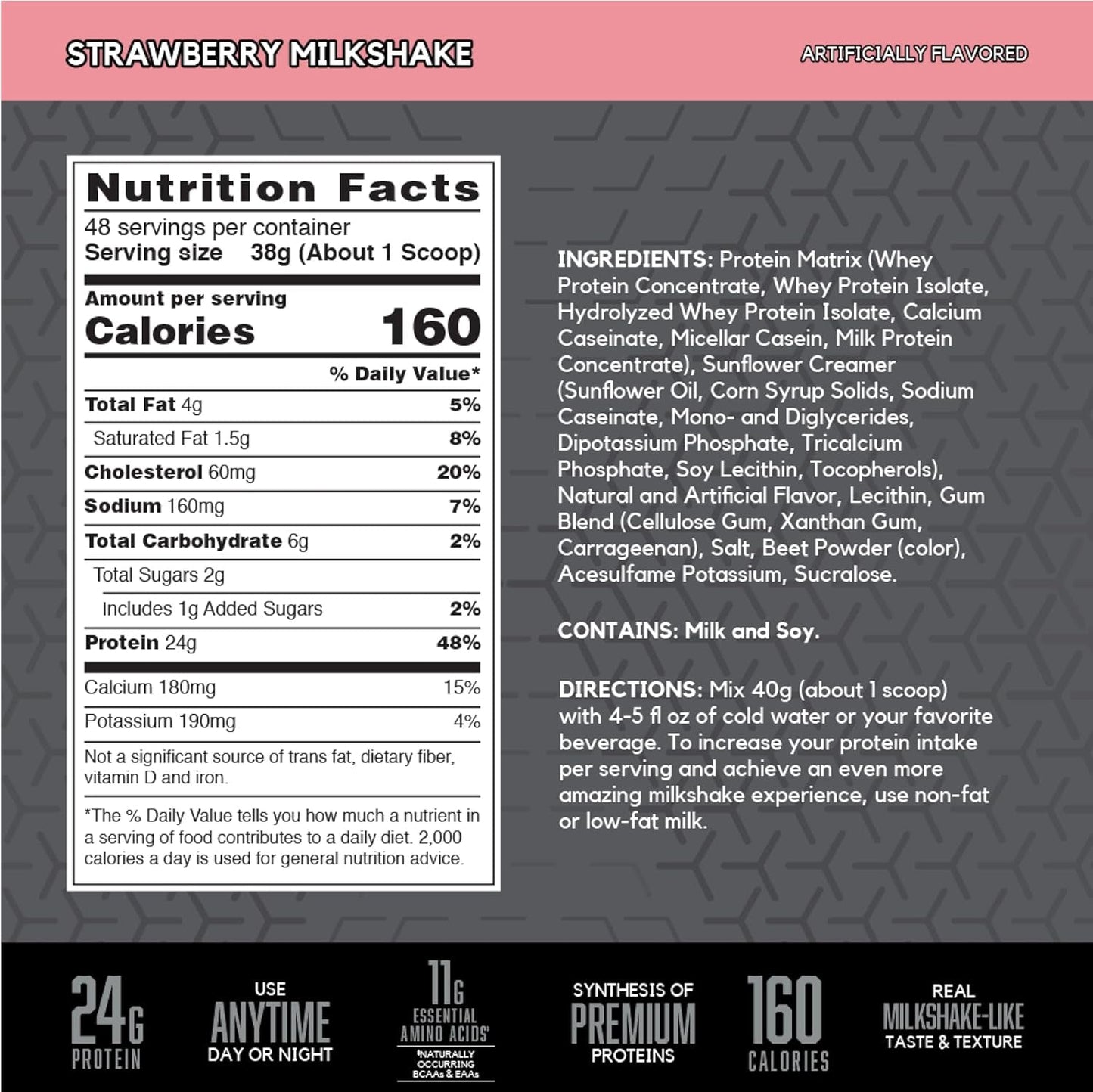 BSN SYNTHA - 6 EDGE Protein Powder, with Hydrolyzed Whey, 24G Protein, Strawberry Milkshake - Love All Things Home