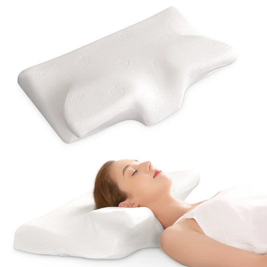 Cervical Memory Foam Pillow, Certipur - Us Certification, for Side Back & Stomach Sleepers - Love All Things Home