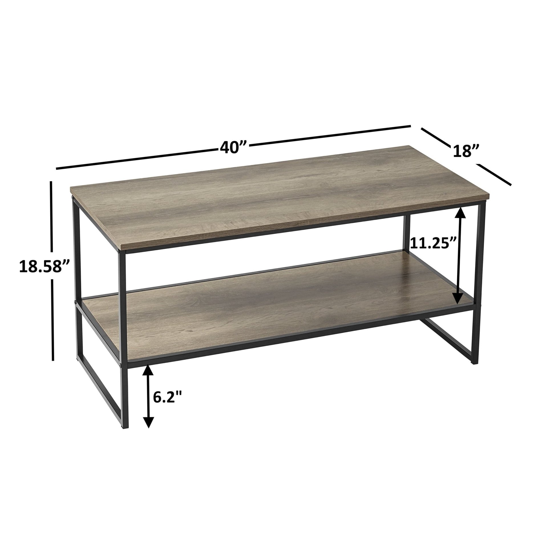 Contemporary 3 Piece Rectangular Particle Board Coffee Table, Rustic Brown - Love All Things Home