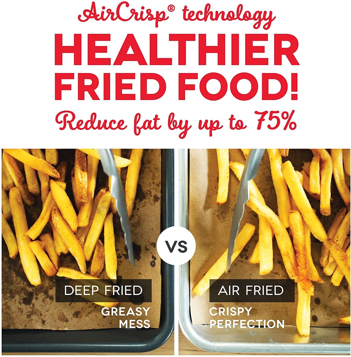 DASH Deluxe Electric Air Fryer + Oven Cooker with Temp Control, Non - Stick 6 Quart - Black - Love All Things Home