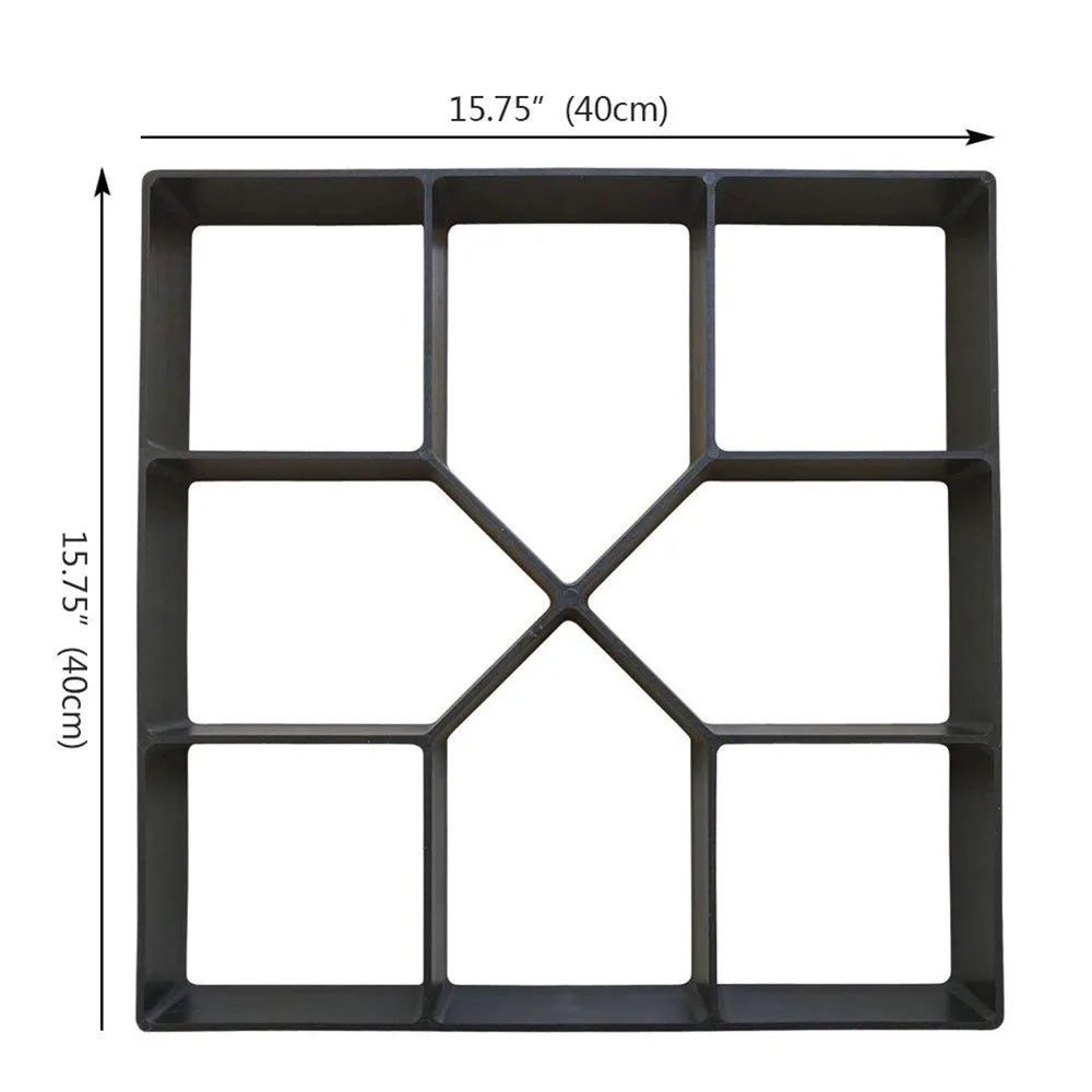 DIY Path Maker Paver Molds Stone Brick Concrete Mold Concrete Cement Walk Garden Path Paving Paver Reusable Patio Molds Paviment - Love All Things Home