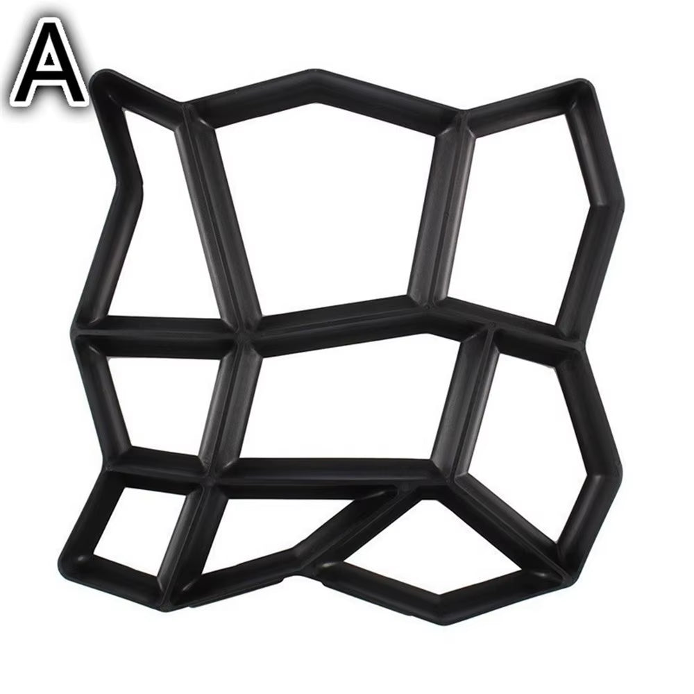 DIY Path Maker Paver Molds Stone Brick Concrete Mold Concrete Cement Walk Garden Path Paving Paver Reusable Patio Molds Paviment - Love All Things Home