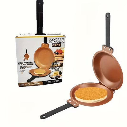 Double Sided Folding Non Stick Frying Pan, Breakfast Pan, Waffle and Cake Frying Pan - Love All Things Home