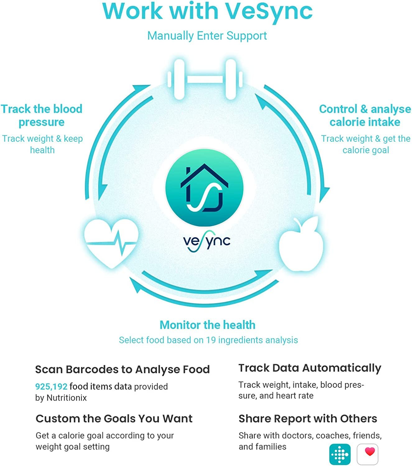 Etekcity Bathroom Scale for Body Weight, Highly Accurate Digital Electronic Weighing Machine for People, LCD Display, Large Size, 6Mm Tempered Glass for Safe Home Use, Batteries Included, 400 Lbs - Love All Things Home