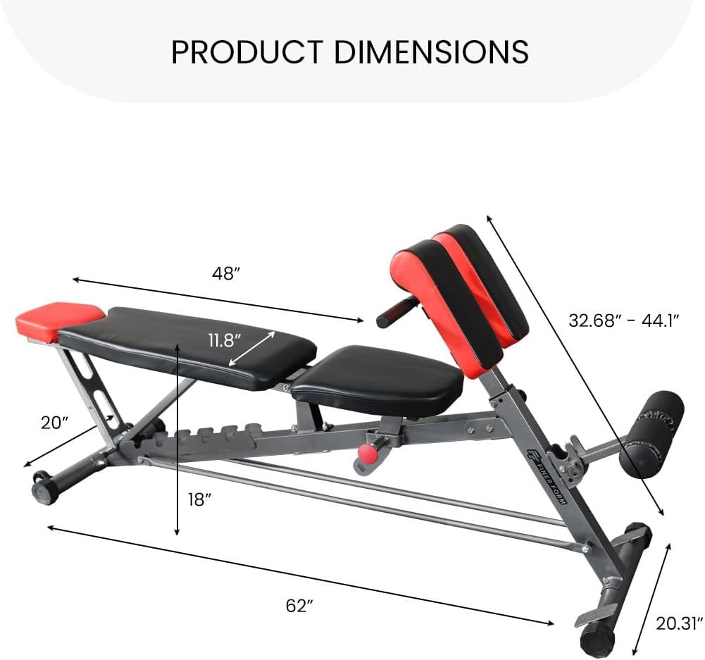 Finer Form Multi - Functional FID Weight Bench for Full All - In - One Body Workout - Love All Things Home