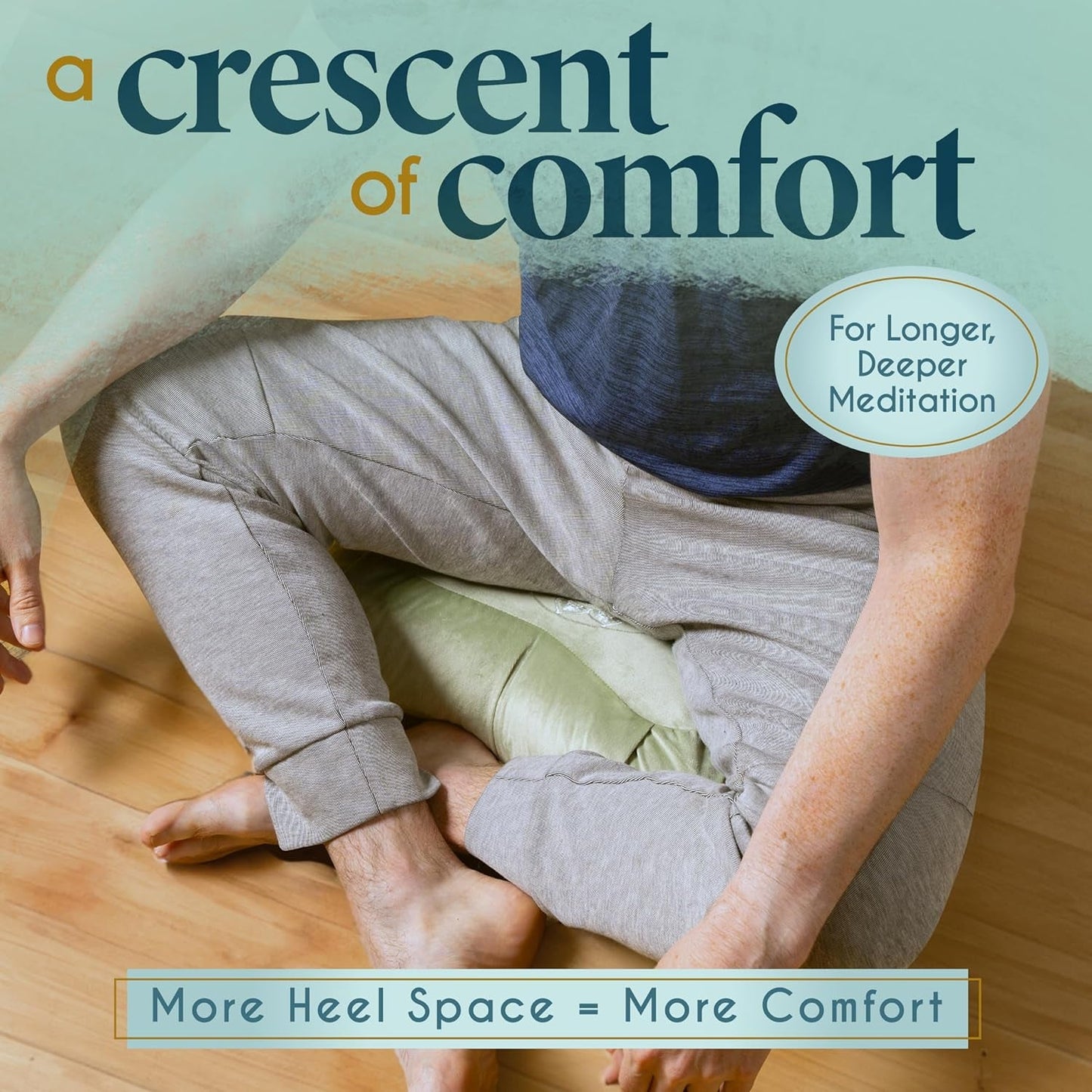 Florensi Meditation Cushion - Comfortable Floor Pillow - Traditional Tibetan Meditation Pillow with Beautiful Velvet Cover - Large Floor Cushion Seating for Adults - Premium Yoga Buckwheat Bolster - Love All Things Home