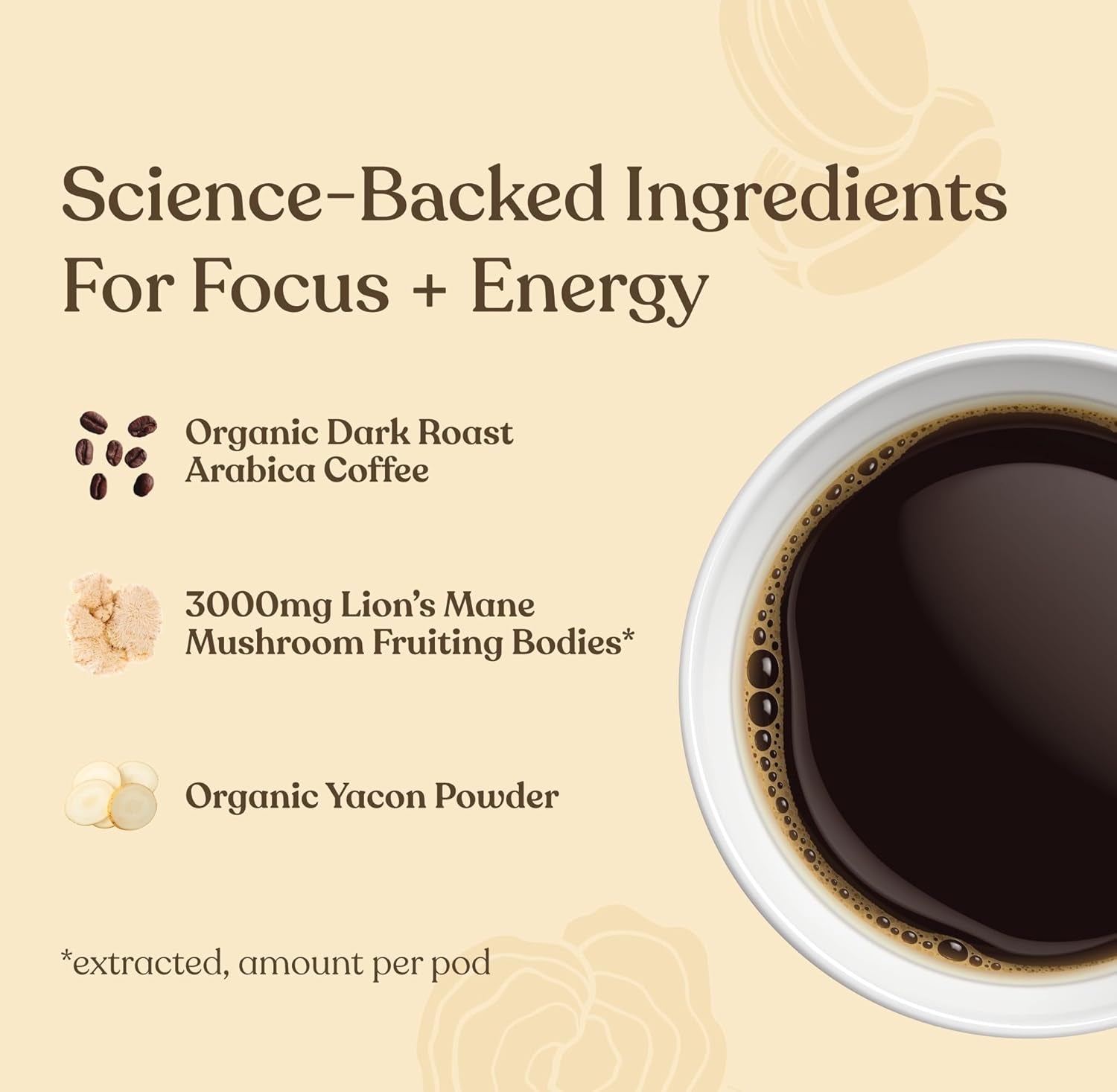 Four Sigmatic Mushroom Coffee K - Cups Organic Dark Roast w/ Lion Mane 24ct - Love All Things Home