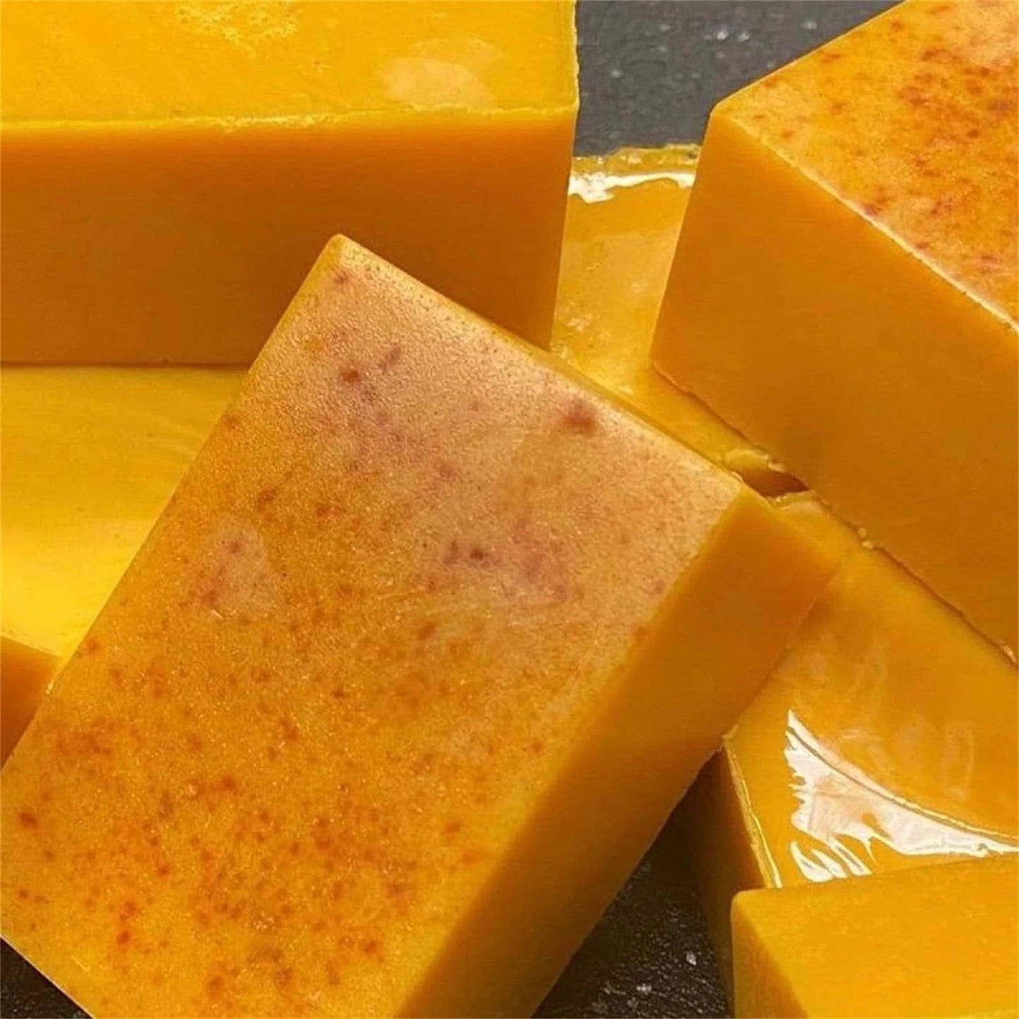 3PCS Turmeric Soap Bar, Organic Turmeric Soap for Dark Spots & Acne, Deep Cleansing Turmeric Soap