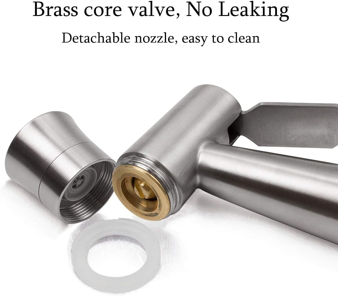 Handheld Bidet Sprayer for Toilet, Dual Mode Spray Head (Jet/Soft) Stainless Steel