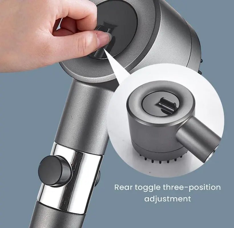 High Pressurized Filter Shower Head 3 - Mode Adjustable Spray with Massage Brush Rain Faucet Bathroom Accessories - Love All Things Home