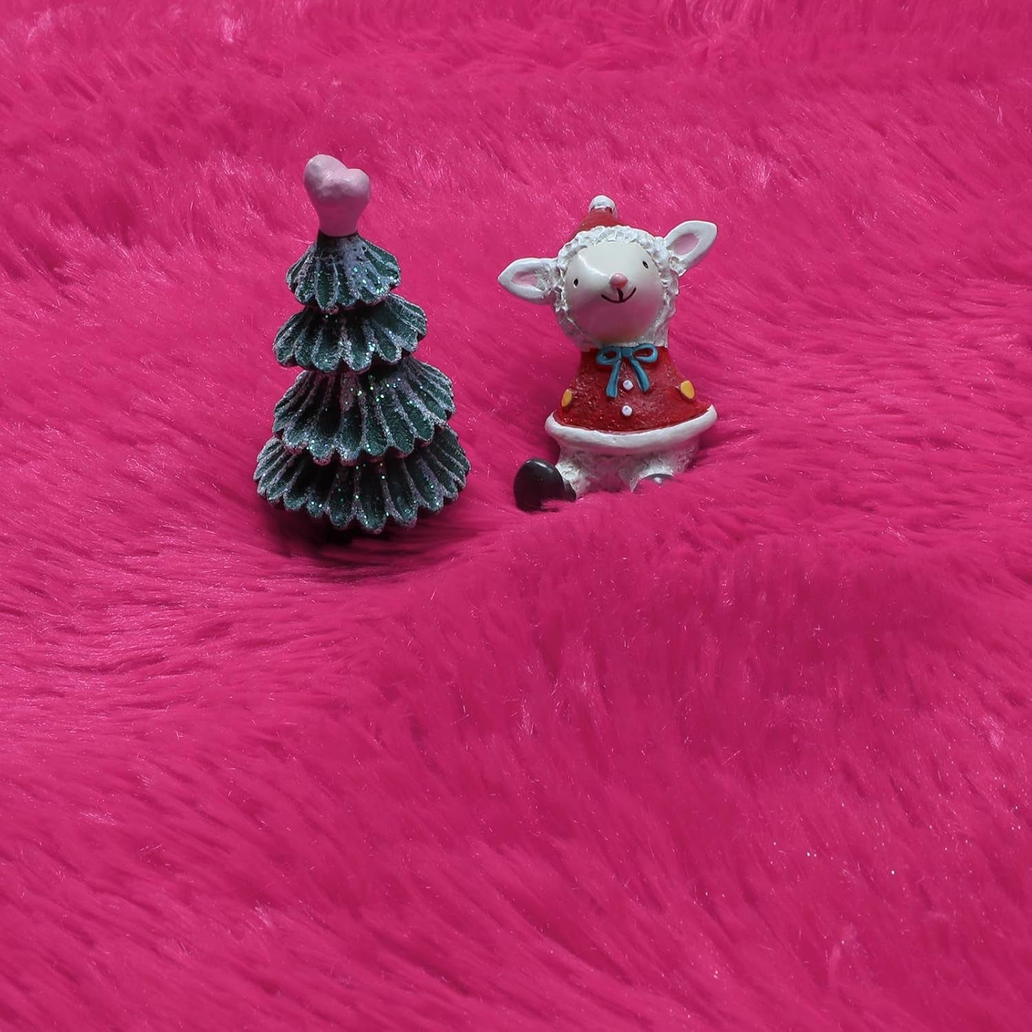 Hot Pink round Rug 4Ft for Girls Bedroom, Fluffy Circle Area Rugs for Kids Room Decor Aesthetic, Shag Plush Fuzzy Furry Carpet for Living Room, Nursery, Dorm, Classroom, Teen, Cute Shaggy Baby Rug - Love All Things Home