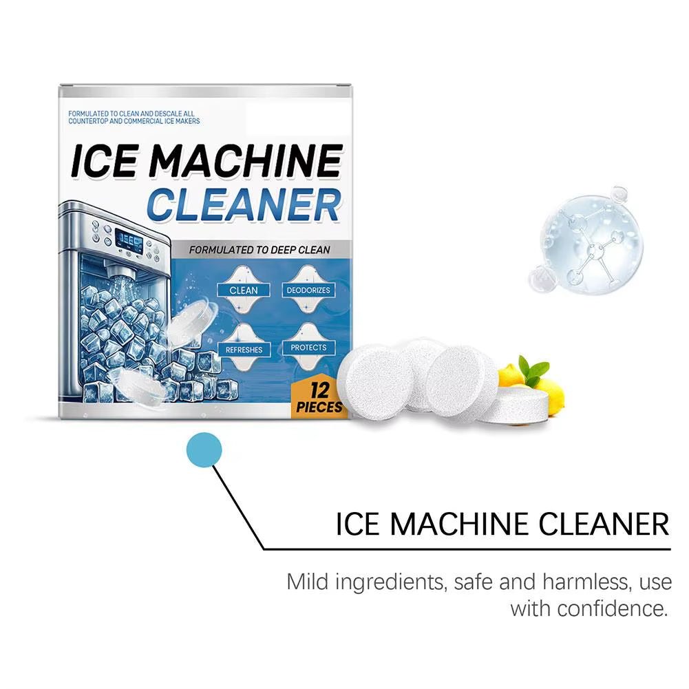 Ice Machine Cleaner Cleaning Tablets for Descaling Deodorizing Prolonging Ice Maker Lifespan - Love All Things Home