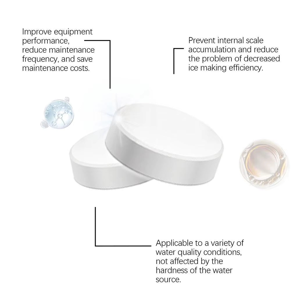 Ice Machine Cleaner Cleaning Tablets for Descaling Deodorizing Prolonging Ice Maker Lifespan - Love All Things Home