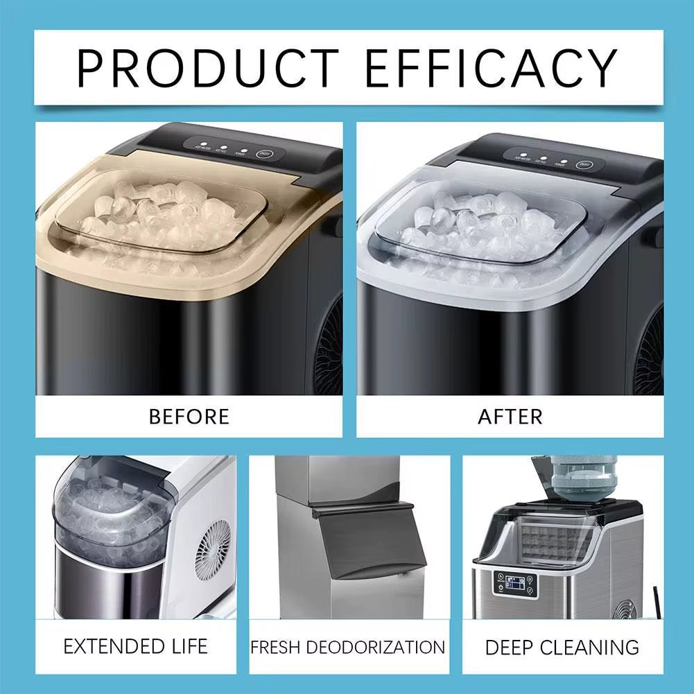 Ice Machine Cleaner Cleaning Tablets for Descaling Deodorizing Prolonging Ice Maker Lifespan - Love All Things Home