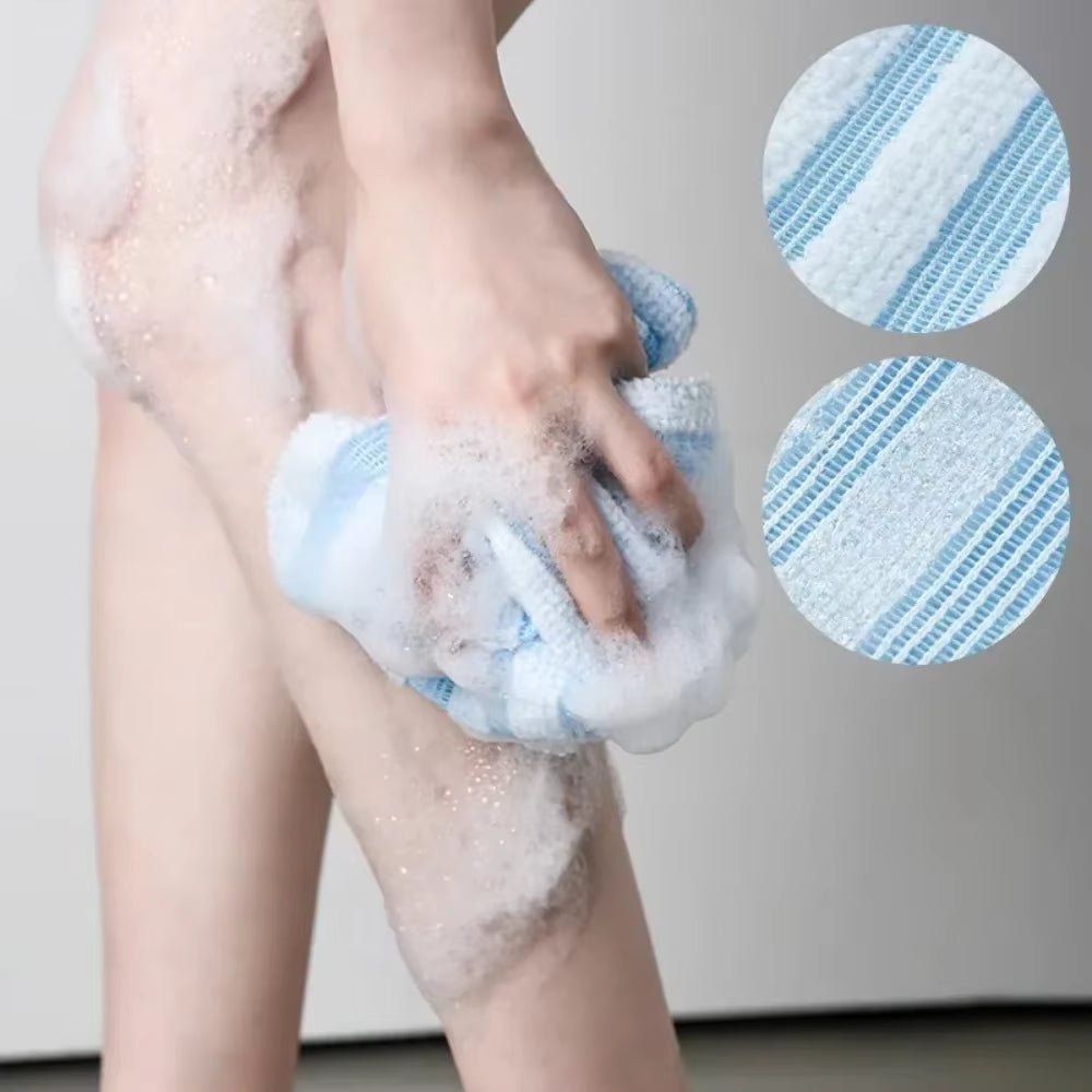 Japanese Rubbing Washcloth Bath Scrubber for Exfoliating Body Scrub - Love All Things Home