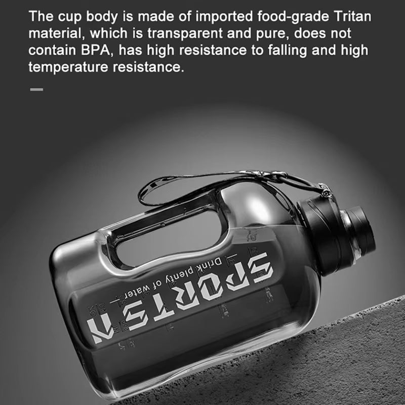 Large Capacity 2 Liter Water Bottle Sports Gym Water Kettle for Camping Travel BPA Free Drinking Bottles - Love All Things Home