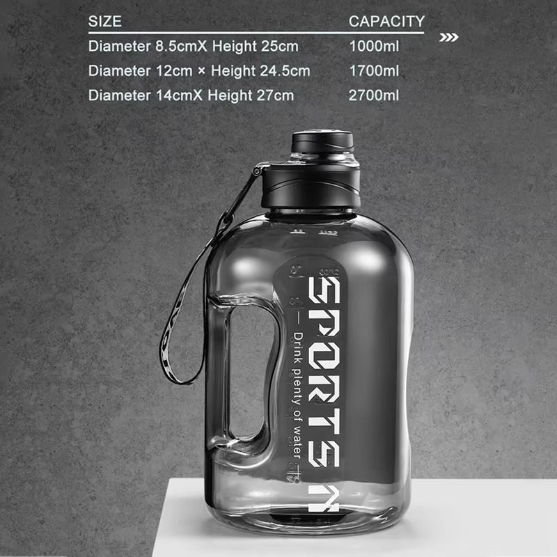 Large Capacity 2 Liter Water Bottle Sports Gym Water Kettle for Camping Travel BPA Free Drinking Bottles - Love All Things Home