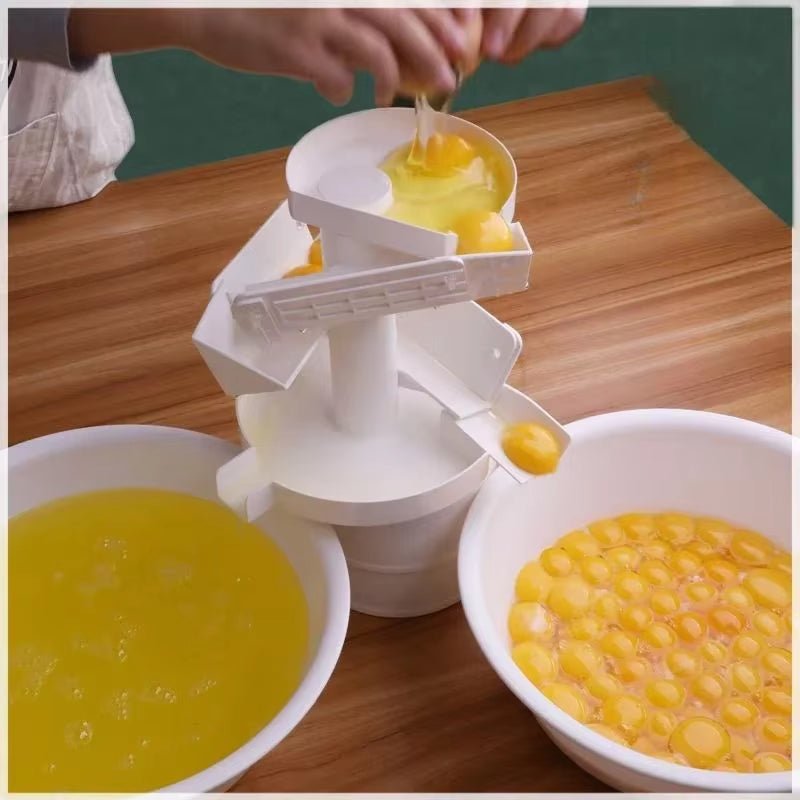 Large Egg White Separator Egg White and Yolk Kitchen Baking Gadgets Plastic Egg White Separator Machine Household Attachment New - Love All Things Home