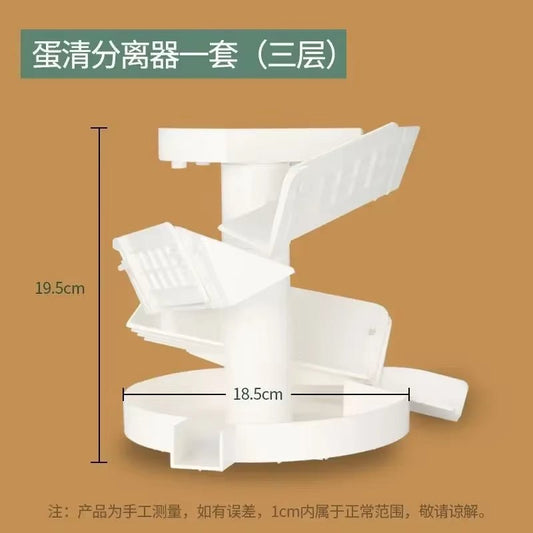 Large Egg White Separator Egg White and Yolk Kitchen Baking Gadgets Plastic Egg White Separator Machine Household Attachment New - Love All Things Home