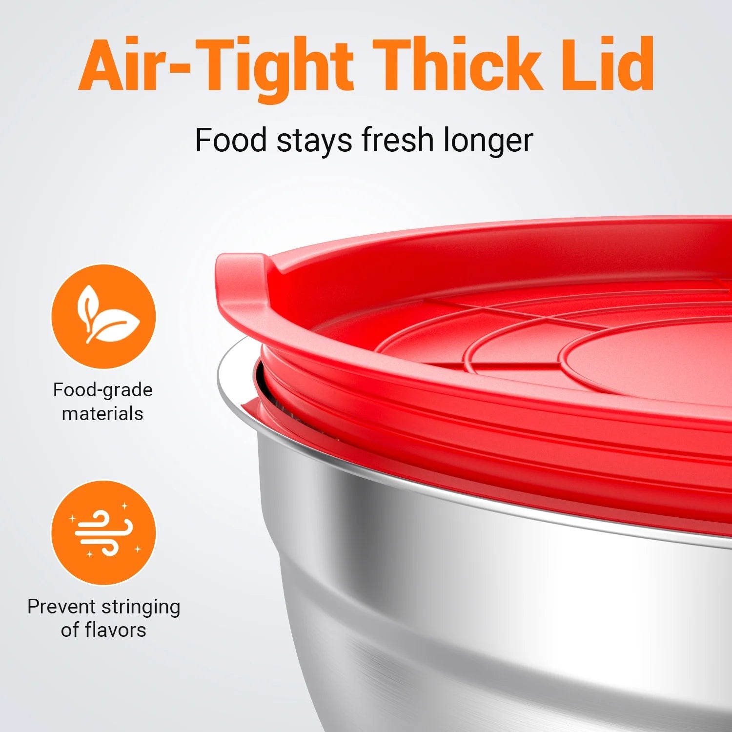 Mixing Bowls with Lids: 7 Pack Stainless Steel Mixing Bowls Set, Metal Nesting Mixing Bowls for Kitchen, 7/4.5/3.0/2.0/1.5/1.0/0.7QT, Great for Prep, Baking, Serving, Multicolor - Love All Things Home