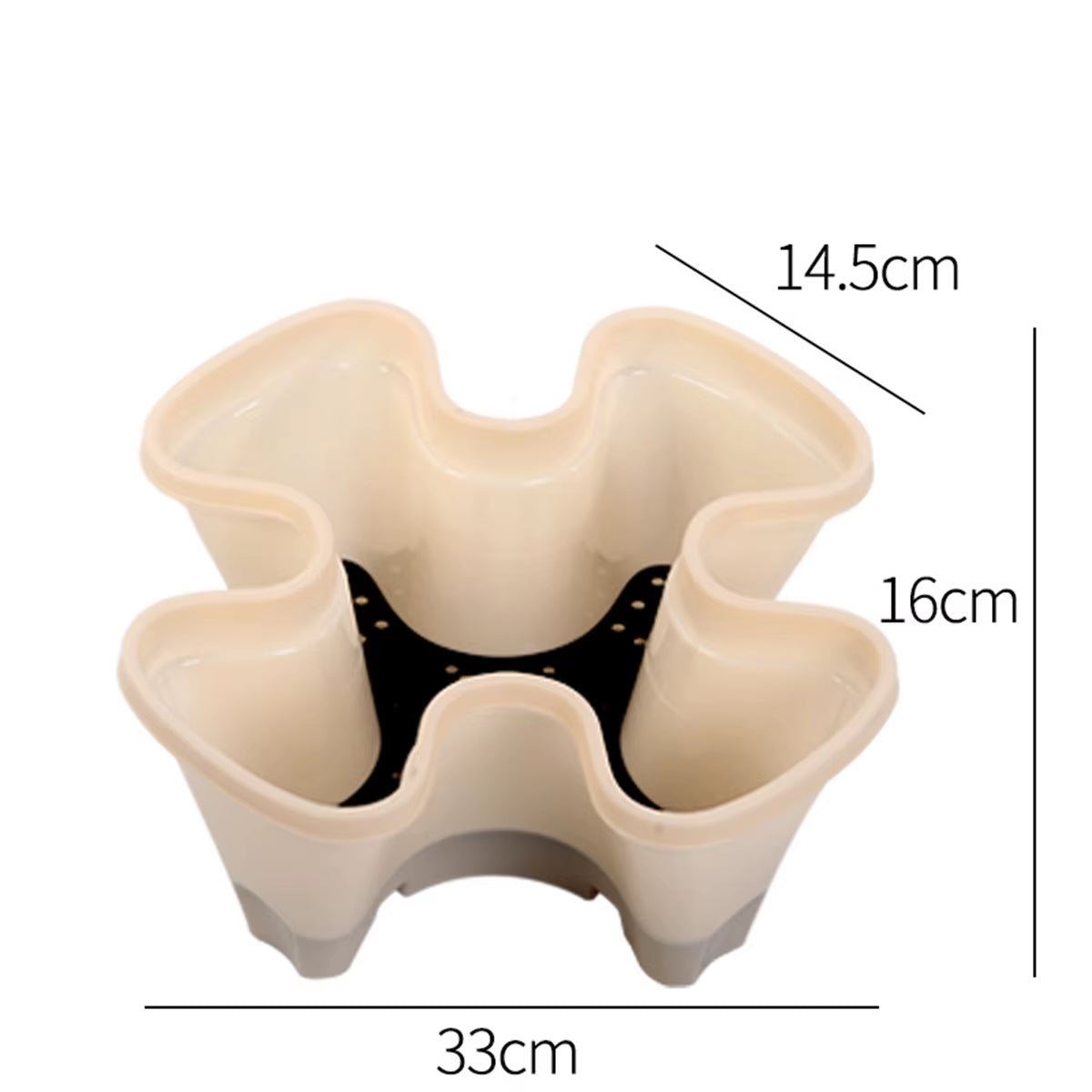 Multi - Color Stackable Flower Pot Movable 3 - Petal 4 - Petal Strawberry Herbs Vertical Pot Three - Dimensional Planting Container 2Pcs - Love All Things Home