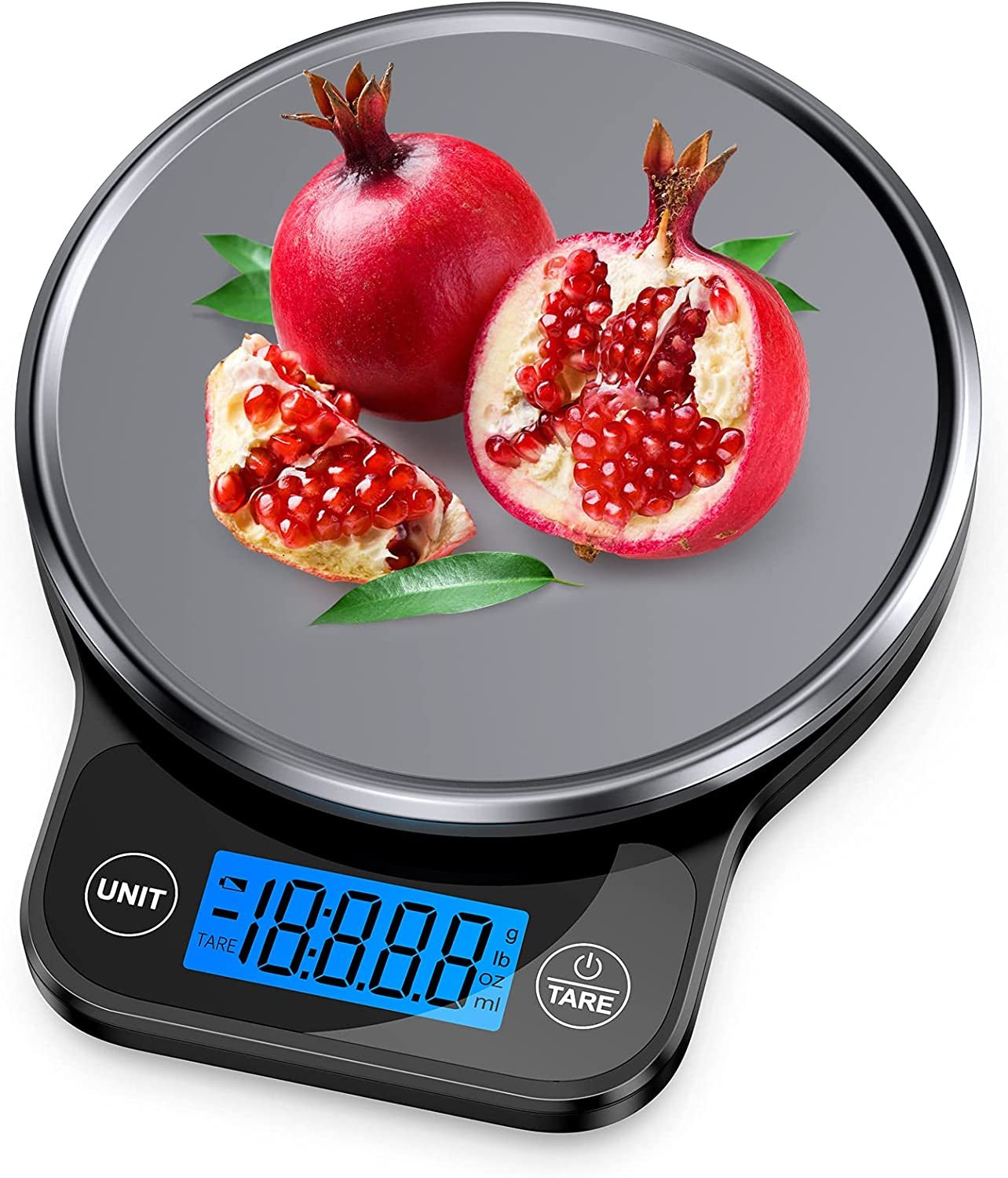 Nicewell Food Scale, Digital Kitchen Scale for Weight Loss and Cooking, Scale for Food Ounces and Grams, with Black Stainless Steel Platform and Large LCD Display - Love All Things Home