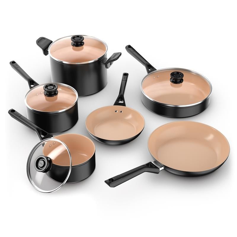 Ninja Extended Life™ Ceramic Select 10 - Piece Cookware Set - Love All Things Home