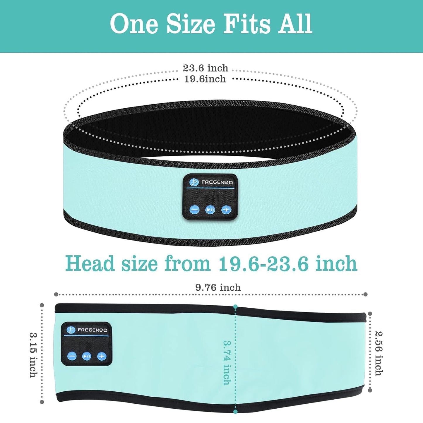 Sleep Headphones Wireless Music Sports Headband with Ultra-Thin HD Stereo Speakers Headphones - Love All Things Home