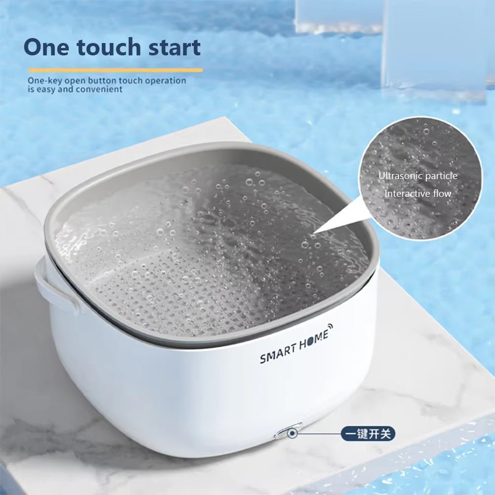 Ultrasonic Vegetable Washing Machine Household Food Remove Pesticide Residues Washer Kitchen Fruit Dirt Cleaning Purifier Basket - Love All Things Home