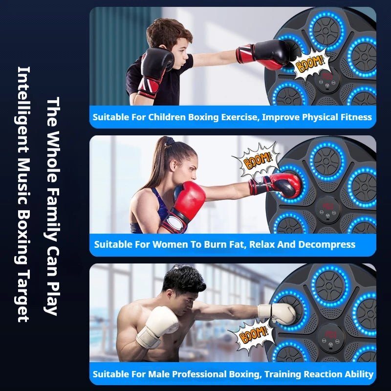 Wall Mounted Music Boxing Trainer Smart Bluetooth Home Gym Punching Equipment - Love All Things Home