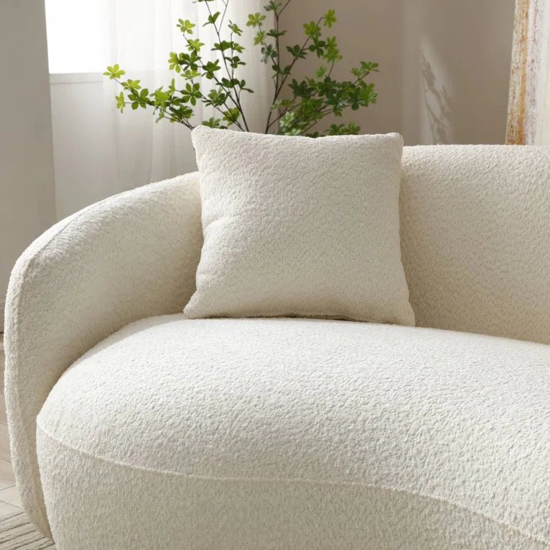 Yazgur 93.6" Curved Modern Upholstered Sofa - Love All Things Home