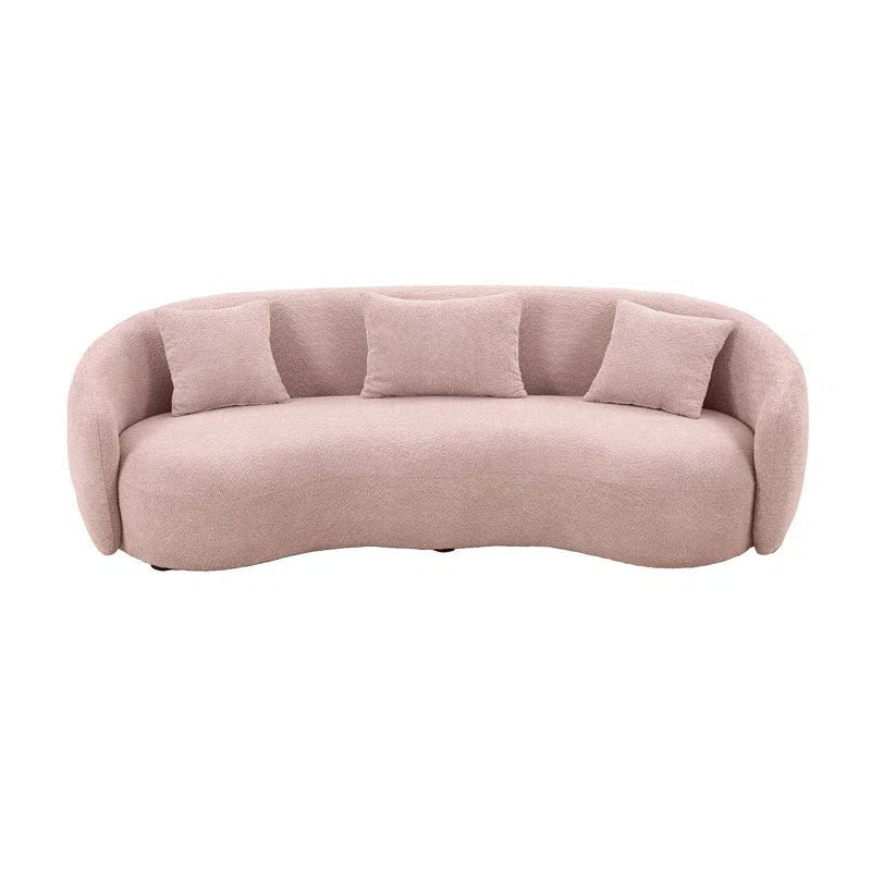 Yazgur 93.6" Curved Modern Upholstered Sofa - Love All Things Home